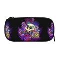 thumbnail image 3 of Vsdgher Mushrooms and Skull Print Large Capacity Pencil Case Pouch with Zipper, Portable Aesthetic Big Capacity Pencil Cases Pen Office Travel Stationery Bag, 3 of 8
