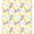 thumbnail image 3 of Fruits King Size Duvet Cover Set, Soft Toned Exotic Pineapple Figures Tropical Diet Food Artistic Illustration, Decorative 3 Piece Bedding Set with 2 Pillow Shams, Marigold Dimgray, by Ambesonne, 3 of 3
