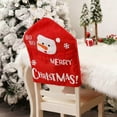 thumbnail image 1 of Christmas Chair Covers | Santa Claus Snowman Reindeer Holiday Stool Covers | Festive Dining Room Decor | Washable Polyester Chair Protectors for Home Kitchen Table Decorations, 1 of 6