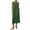 Army Green, variant on Women's Sleeveless Round Neck Tank Maxi Dress, Solid Color Back Pleated Cotton Linen Long Dress, Loose Fit Casual Long Shift Dress with Side Pockets