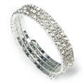 thumbnail image 1 of Moda Boda Nupcial Cristal de Imitación 3 Fis Estiramiento Brazalete Elástico Zulema Pulsera de cristal, 1 of 5