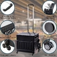 thumbnail image 3 of stusgo  Teacher Carts with Wheels can also Climb Stairs,46L Folding Portable Crate Handcart with Telescopic Handle for Picnics, Parties and Shopping Trips (black), 3 of 8