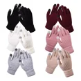 thumbnail image 1 of 6 Pares Guantes De Tejido Lana Unisex Moda Invierno Frío, 1 of 7