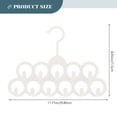 thumbnail image 2 of CTIRCHIU 2Pcs White Plastic Storage Hangers for Closet Use Organize Scarves Towels Hats and Small Items, 2 of 6