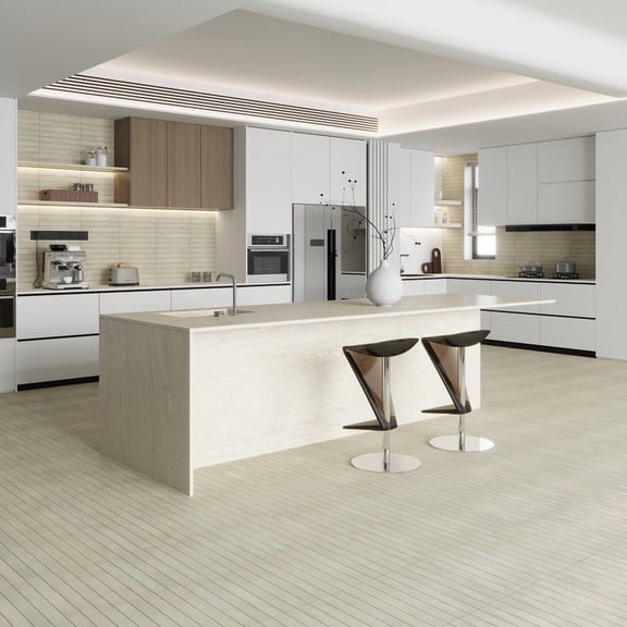 Armonía 2x16 in. Agave Green Matte Porcelain Elongated Subway Wall and Floor Tile (10.76 sq ft/case, 50-Pack)