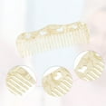 thumbnail image 6 of Unique Bargains 1 Pcs Women Heart Style Wide Tooth Comb for Curly Thick Wavy Straight Hair Beige, 6 of 6