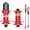 Red, variant on Nieyigj MTB Bike Hub Front Rear HG 8-11 Speed 4 Claws 36 Holes Disc Brake Hubs with Quick Release Lever, Red (3.9 inches / 100 mm)