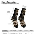 thumbnail image 2 of Balery Cyber Skeleton With Tattoos Calcetas Largas con Estampado para Hombre y Mujer – Suaves y Transpirables, Talla Única (US 5-11), 2 of 6