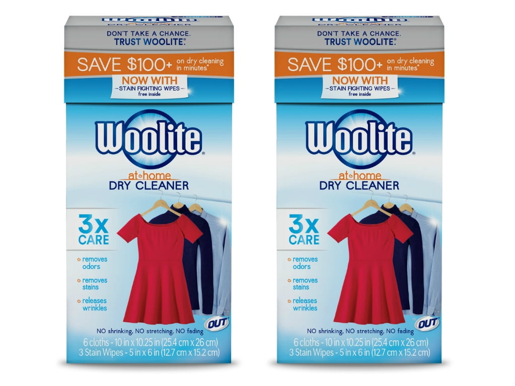 Woolite AtHome Dry Cleaner, Fresh Scent, 12 Cloths