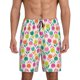 thumbnail image 1 of Balery Tulips Flowers Pantalones cortos de pijama de punto de algodón para hombre con cinturilla y bolsillos-Medium, 1 of 6