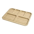 thumbnail image 5 of Fiocias Bamboo Serving Tray Platter Cheese Board Multipurpose Rustic Appetizer Plate, 5 of 9