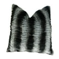 thumbnail image 5 of Thomas Collection Gray Silver Black Tissavel Char Pei Faux Fur Pillow - 17454, 5 of 5
