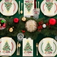 thumbnail image 6 of 100 Pcs Christmas Disposable Paper Decorative Guest Napkins | Xmas Dinner Hand Napkin For Home Kitchen Bathroom Wedding Holiday Decor, 6 of 14