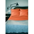 thumbnail image 4 of Full Bed Sheets | Microfiber Bed Sheet Set | Soft, Wrinkle Resistant & Fade Stain Resistant Bedding | Set of 4 Pieces – 1 Flat Sheet, 1 Deep Pocket Fitted Sheet, 2 Pillowcases – Full, Orange, 4 of 10