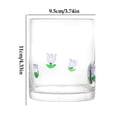 thumbnail image 3 of Icon Juice Glasses, 12oz Stemless Wine Drinking Juice Glass Cup Easter Drinking Glasses Gift Flower, 3 of 9