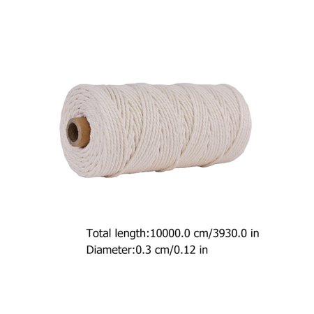 

2 Rolls of DIY Cotton Rope Decorative Binding Rope Handmade Tapestry Material