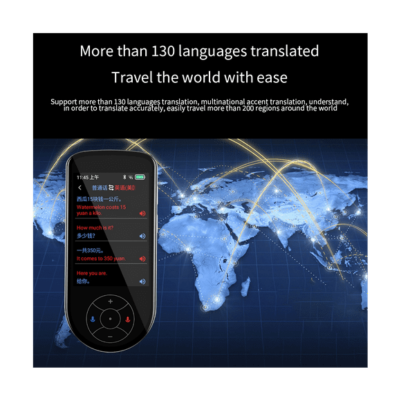 V600 Language Translation Device Real-Time Voice Translation 137 Different Languages for Learning, Business