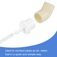 thumbnail image 5 of Unique Bargains 5mm Barb x 20mm Spigot Droite Tuyau PVC Raccord Adaptateur Blanc 3 Comte, 5 of 5
