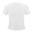 thumbnail image 5 of Womens Trendy Slim Short Sleeve Basic Sexy Slim Bottom T Shirt Tops Blank Athletic Shirts Women Athletic Shirt Long Sleeve T Shirt Women Pack Womens Tech Shirts Womens Active Short Sleeve Long, 5 of 5