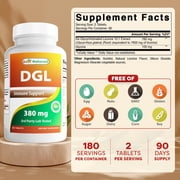 Best Naturals DGL 380 mg 180 Tablets