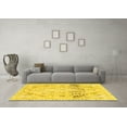 thumbnail image 3 of Ahgly Company Indoor Rectangle Abstract Yellow Modern Area Rugs, 5' x 7', 3 of 4