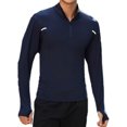 thumbnail image 1 of Camisas ishing para hombre Manga larga Protección solar Senderismo 1/4 Zip Tops (azul real) MFZFUKR BST3004332-3, 1 of 6