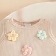 thumbnail image 7 of Toddler Baby Girl Outfits Summer Clothes Set Crochet Flower Fringe Sleeveless Top and Bell Bottom Pants Set Casual Toddler Outfit 18-24 Months, 7 of 7