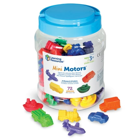 Learning Resources Mini-Motors Counters, Preschool Toys, Ages 3 