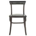 thumbnail image 3 of SAFAVIEH Kenny Contemporary Wood Solid Dining Bistro Chair, Antique Black (Set of 2), 3 of 7