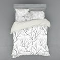 thumbnail image 2 of Ambesonne Black and White Bedding Set 3 Pcs, Winter Tree, Twin, White Black, 2 of 3