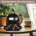 thumbnail image 5 of Eheartsgir Distressed Basketball Mini Backpack, Zipper Closure Polyester Waterproof Bag with Multiple Pockets, Adjustable Strap for Travel and Work, 5 of 8