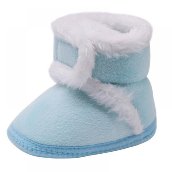 Infant Baby Boots Boys Girls Cozy Fleece Slippers Snow Boots Winter Baby Girl Shoes Warm Baby Crib Footwear for Newborn Toddlers