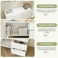 thumbnail image 2 of Resenkos Mid-Century Modern 44-Inch TV Stand with Storage Drawers, White Finish, 2 of 8