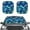 Blue Dragonfly, variant on CYU SHOP Beach Starfish Windshield Sun Shade Portable and Foldable 2-Piece Colorful Car Front Window Sunshade Blocks Sun Visor, Universal Size