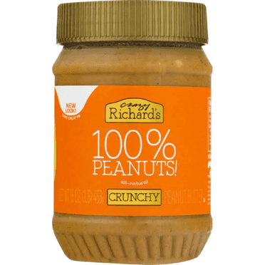 Crazy Richards Natural Healthy Spread - Creamy Peanut Butter, 16 oz ...