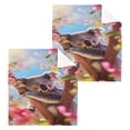 thumbnail image 3 of BZSMCE Towel Cotton Face Towel Soft Hand Towels Fashion Sunlit Koala Pattern, 3 of 9