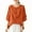 Orange, variant on Womens Tops Fashionable Retro Embroidered Round Neck Five Quarter Sleeved Short Sleeved Blouse Plus Size Women Tops Summer Blouses for Women