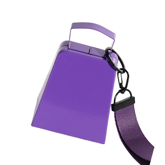 hejhncii Lasting Cheer Cowbell 4 Inch Big Load Antirust Coating Sports Game Activity Cheering Accessory With Secure Wrist Rope