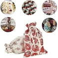 thumbnail image 3 of 24 Pcs Christmas Burlap Bags Small Gift Bag to Fill DIY Advent Calendar Bags Tree Hanging Hessian Sacks with Drawstring Linen Gift Pouches for Xmas We_Perfect Gift, 3 of 5