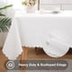 thumbnail image 5 of Mantel Smiry de vinilo impermeable para cocina, 152 x 213 cm, color blanco, 5 of 8