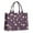 Purple Daisy Flower, variant on Large Capacity Tote Bag,Orange Daisy Flower Smiley Faces Pattern Handbag Fashion Luxury Tote Bag,15.7"x13"x 5.1" Inches,Laptop Compatible