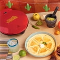 thumbnail image 6 of Taco Tuesday 6-Wedge Electric Quesadilla Maker with Extra Stuffing Latch, Red 8”, 6 of 6