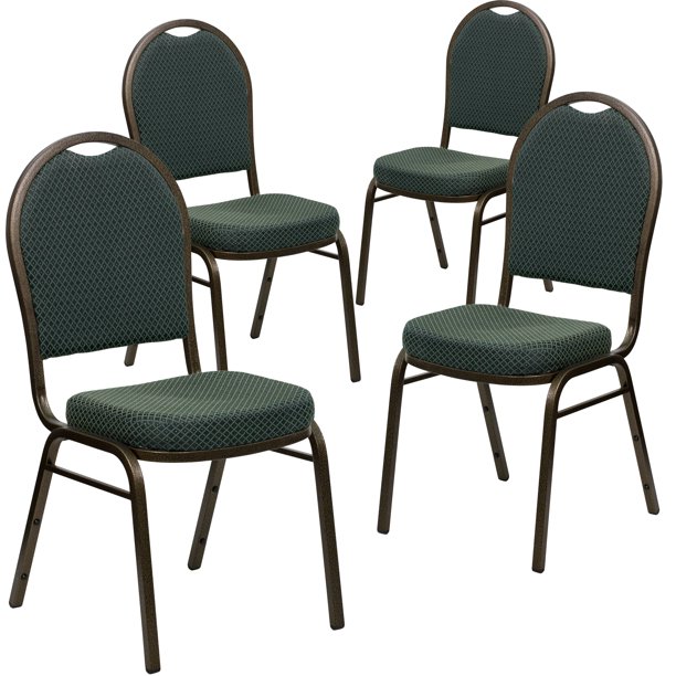 Flash Furniture 4 Pack Hercules Series Dome Back Stacking Banquet Chair