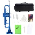 thumbnail image 2 of Trumpet, Brass Trumpet Body Beautiful Appearance Not Easy To Rust Brass Trumpet, For Christmas Gifts Instrument Lovers Practice Performance, 2 of 8