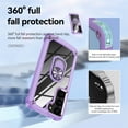 thumbnail image 4 of Jiahe Cover for Samsung Galaxy S20 FE, Slim Lightweight Metal Ring Holder Stand,Shockproof with 360°Ring Holder Kickstand Soft TPU Bumper Plating Button Hard PC Case Cover, purple, 4 of 8