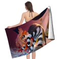thumbnail image 4 of Hamburglar Toalla de playa de secado rápido con diseño temático, regalo para mujeres y niñas, ideal para cumpleaños, fans, amantes de la música, uso en la playa o al aire libre, 78 × 180 cm, 4 of 6