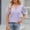 Purple, variant on LSLJS Women's Summer Solid Lace V-neck Bubble Short Sleeve Solid T-shirt Top, Gifts for Women