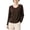 Brown undershirt women, variant on FNFYFH Long Sleeve Undershirt for Women Soft Thermal Shirts Base Layer Comfy Pajama Tops