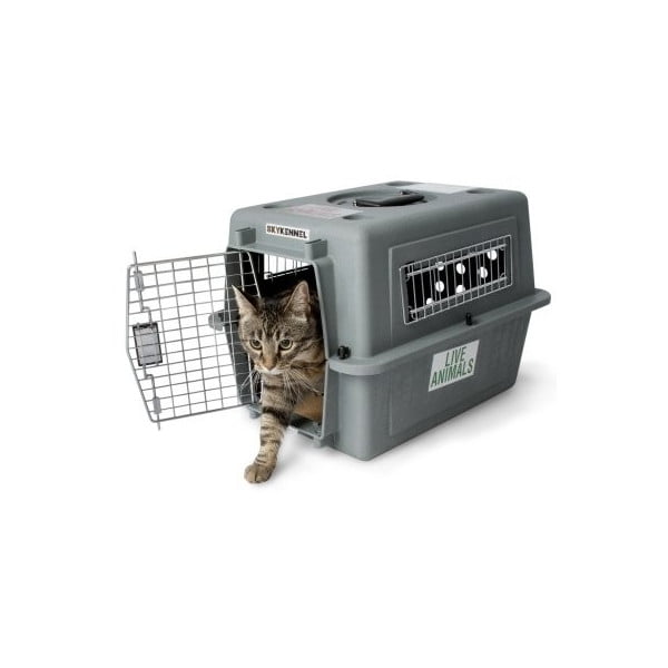 Petmate 00400 Sky Kennel for Pets from 50 to 70-Pound, Light Gray :  : Pet Supplies