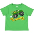 thumbnail image 3 of Inktastic Happy St. Patrick's Day Monster Truck with Leprechaun Boys or Girls Toddler T-Shirt, 3 of 5